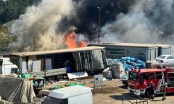 Yediemin otoparkında feci yangın