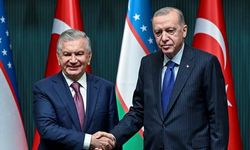 Erdoğan tarafından Mirziyoyev'e Devlet Nişanı takdim edildi