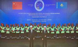 Xi ve Tokayev Trans-Hazar Uluslararası Taşımacılık Rotası'nın açılış törenine katıldı