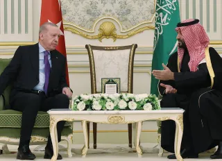 Erdoğan, Riyad’da Veliaht Prens Selman ile görüştü