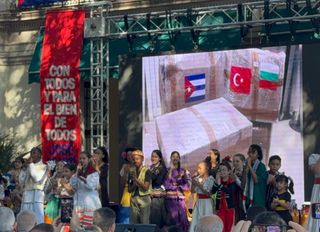 Nuestra America Konvoyu, 34 tonluk insani yardımı Küba'ya ulaştırdı