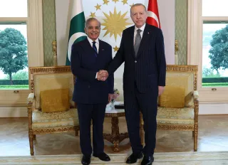 Cumhurbaşkanı Erdoğan, Pakistan Başbakanı Şahbaz Şerif'i kabul etti