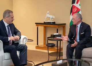 Bakan Fidan, Ürdün Kralı II. Abdullah ile Amman'da görüştü