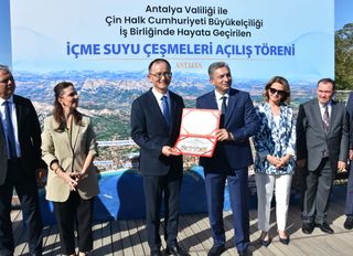 Antalya'da Çin Büyükelçiliğinin desteğiyle 20 içme suyu istasyonu açıldı
