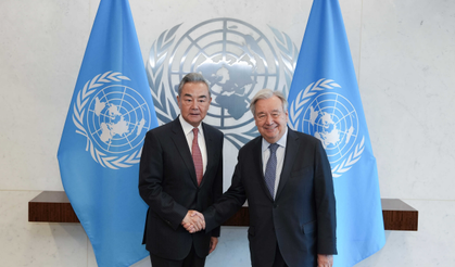 Wang Yi, BM Genel Sekreteri ile bir araya geldi
