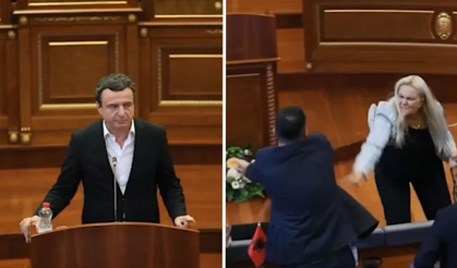 Kosova Meclisi'nde gerilim: Başbakana yumurta fırlatıldı