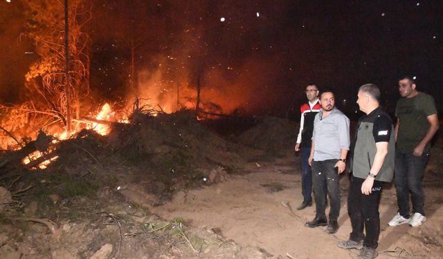 Uşak’ta iki ayrı yerde orman yangını: 11 ev tahliye edildi