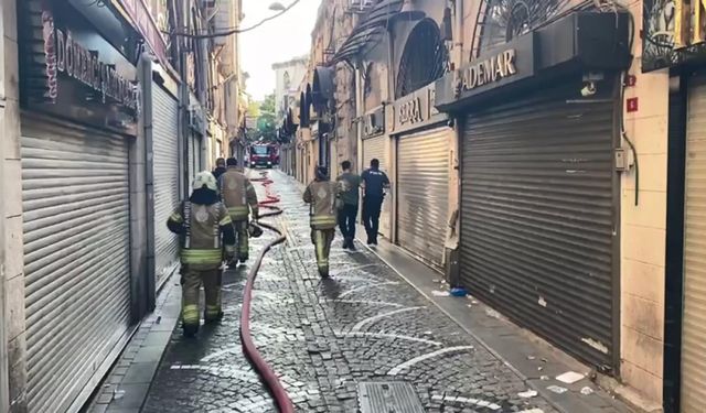 İstanbul - Kapalıçarşı'da kuyumcu atölyesinde yangın