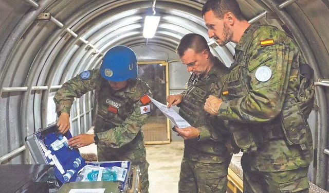 Çin sağlık ekibi, UNIFIL'in tatbikatına katıldı