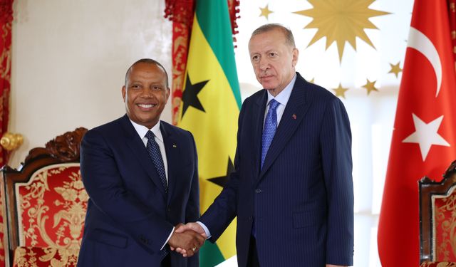 Erdoğan, Sao Tome ve Principe Başbakanı Trovoada ile görüştü