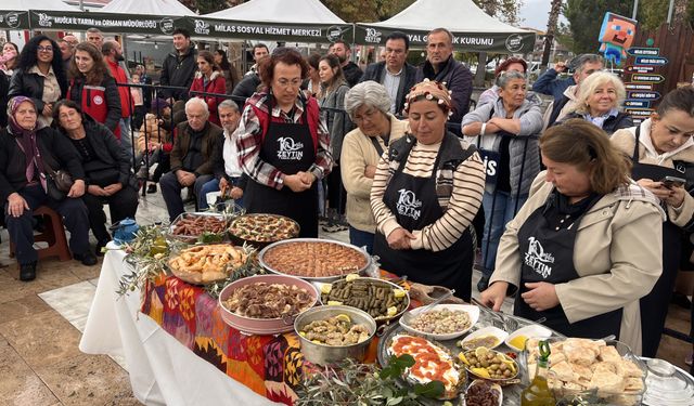 Muğla'da zeytinyağlı yemek yarışması düzenlendi