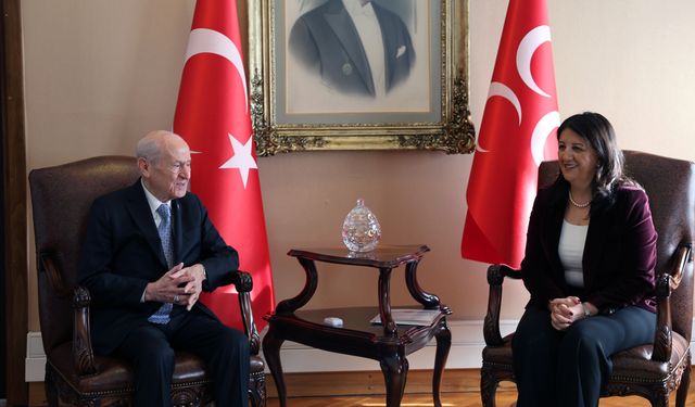 DEM Parti İmralı heyeti Bahçeli ile görüştü