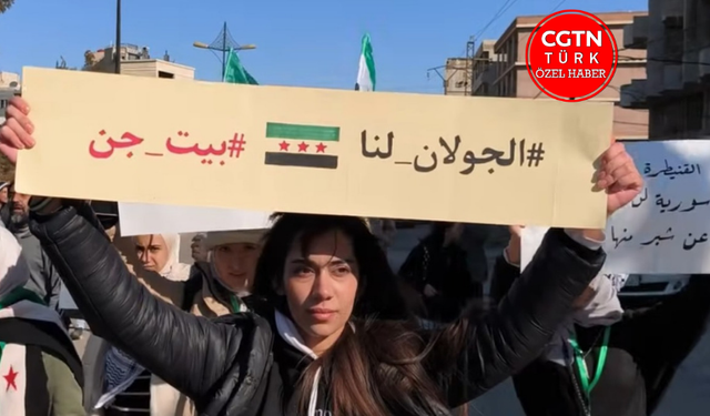 Kuneytra halkı İsrail'e karşı ayakta!