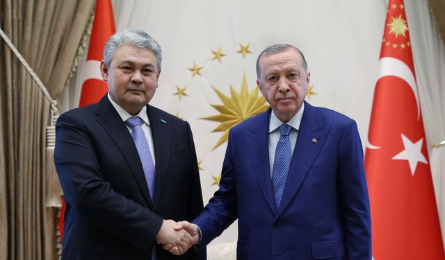 Cumhurbaşkanı Erdoğan, Kazakistan Dışişleri Bakanı Koşerbayev'i kabul etti