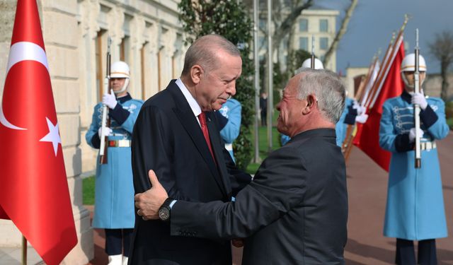 Cumhurbaşkanı Erdoğan, Ürdün Kralı 2. Abdullah’ı karşıladı