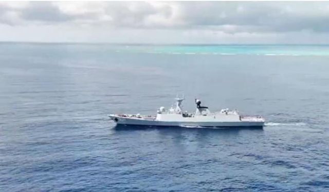 Çin ordusundan Huangyan Adası'nda devriye