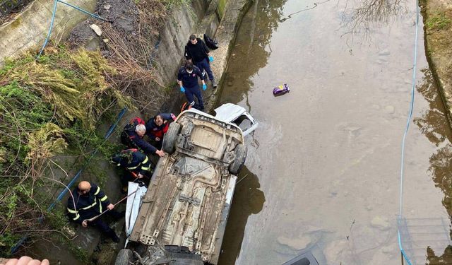 Giresun'da dereye uçan araçta 3 kişi hayatını kaybetti