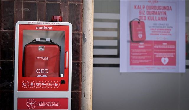 Ani kalp durmalarına karşı 3 noktaya yerli şok cihazı yerleştirildi