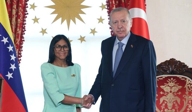 Erdoğan ile Rodriguez el sıkıştı: Ortak komisyon Caracas'ta toplanacak