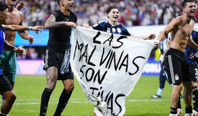 Malvinas mesajıyla finale: Arjantin'den İngiltere'ye sömürgecilik hatırlatması