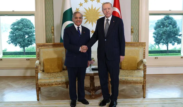 Cumhurbaşkanı Erdoğan, Pakistan Başbakanı Şahbaz Şerif'i kabul etti