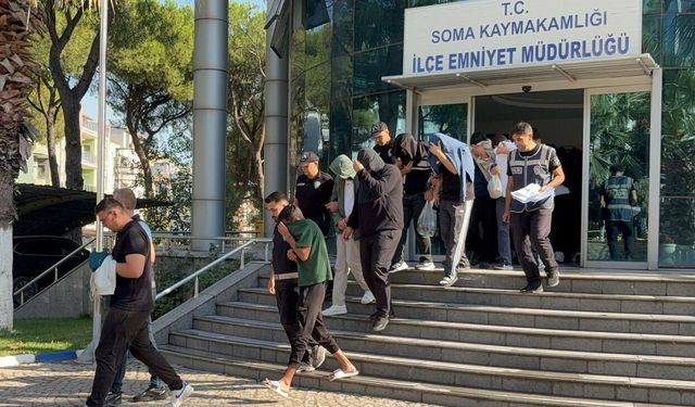 Manisa merkezli suç örgütü operasyonunda 36 şüpheli tutuklandı