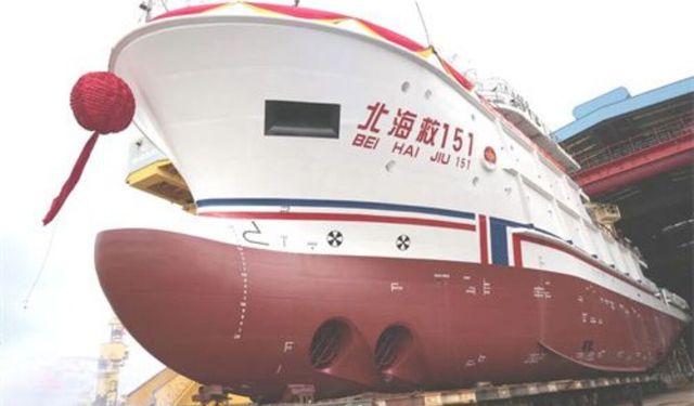 Çin’in yerli kurtarma gemisi “Beihai Jiu 151” göreve başladı