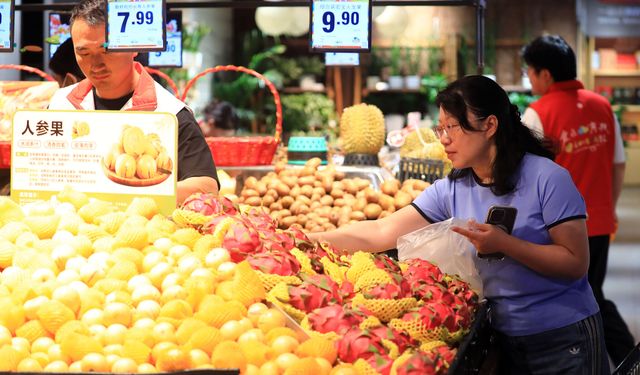 Çin'de hizmet perakende satışları yüzde 4,9 büyüdü