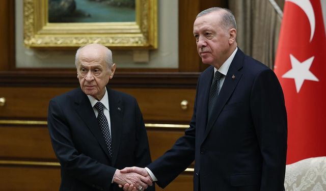 Erdoğan, MHP Genel Başkanı Bahçeli'yi kabul etti
