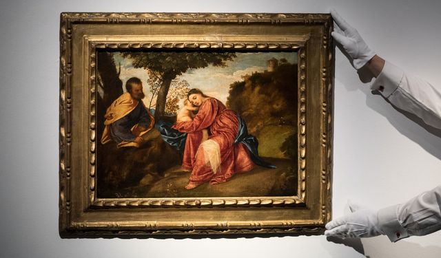 Çalındıktan sonra otobüs durağında bulunan Titian'ın ünlü tablosu açık artırmaya çıktı