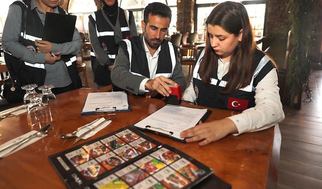 Restoranlara fiyat listesi denetimi: 47 milyon lira ceza kesildi