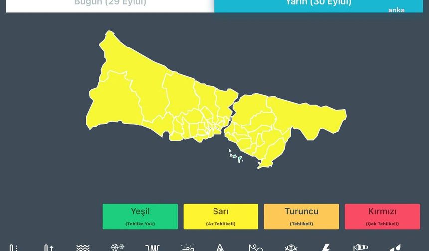 İstanbul'da bu gece için flaş yağış uyarısı