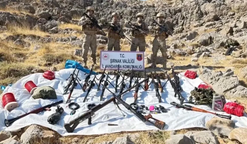 Son Dakika: Cudi dağında terör operasyonu... Silah ve mühimmat ele geçirildi