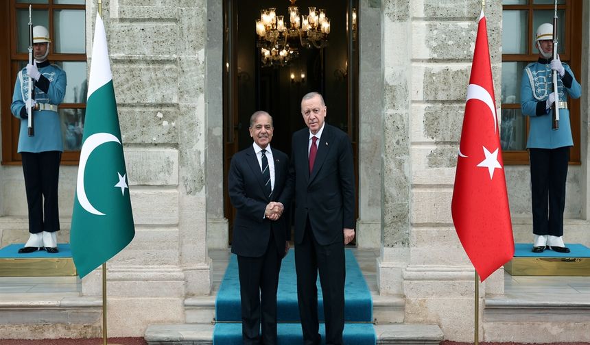 Cumhurbaşkanı Erdoğan, Pakistan Başbakanı Şerif'i kabul etti
