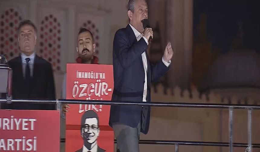 Özgür Özel, CHP'nin Esenler mitinginde konuştu