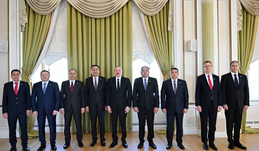Aliyev, Türk devletlerinin içişleri bakanlarını kabul etti