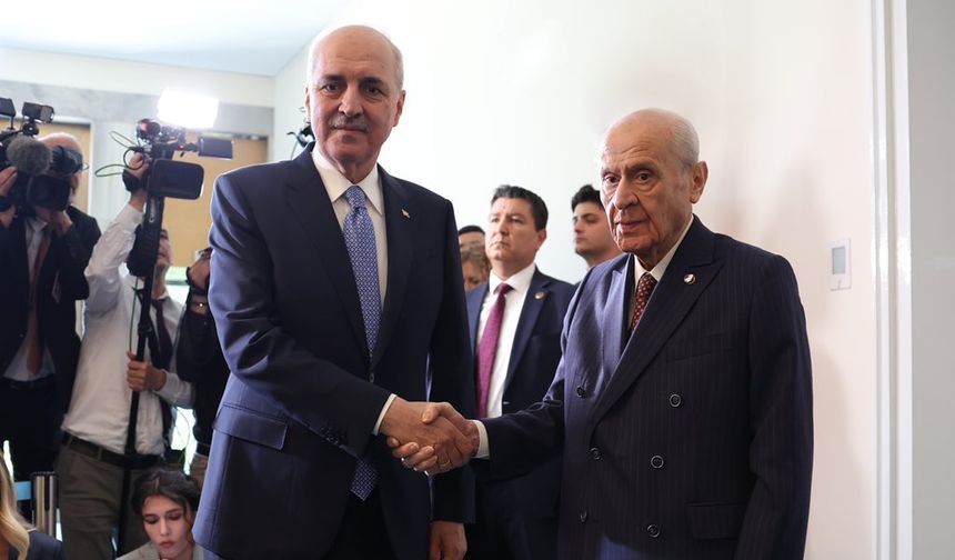 Devlet Bahçeli ile TBMM Başkanı Kurtulmuş görüştü