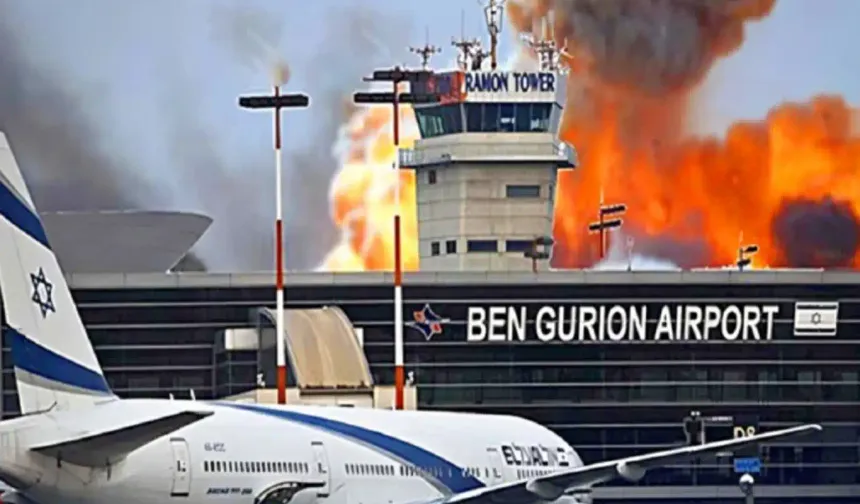 Husiler füzeyle vurdu; Tel Aviv'deki Ben Gurion Havalimanı'nda uçuşlar askıya alındı