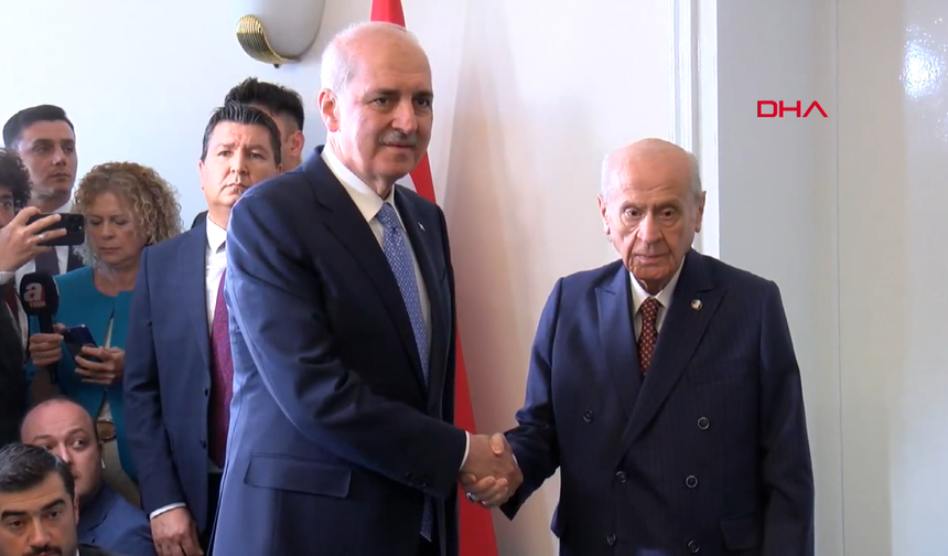 Devlet Bahçeli ile TBMM Başkanı Kurtulmuş görüştü