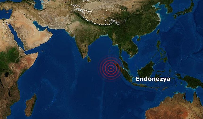 Endonezya'da 5,7 büyüklüğünde deprem