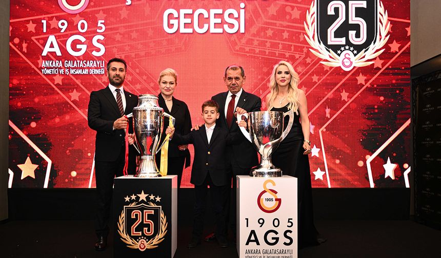 Galatasaray'ın 25. şampiyonluğu Ankara'da kutlandı