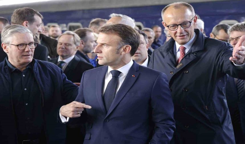 İngiliz, Fransız ve Alman liderler Orta Doğu'daki gelişmeleri görüştü