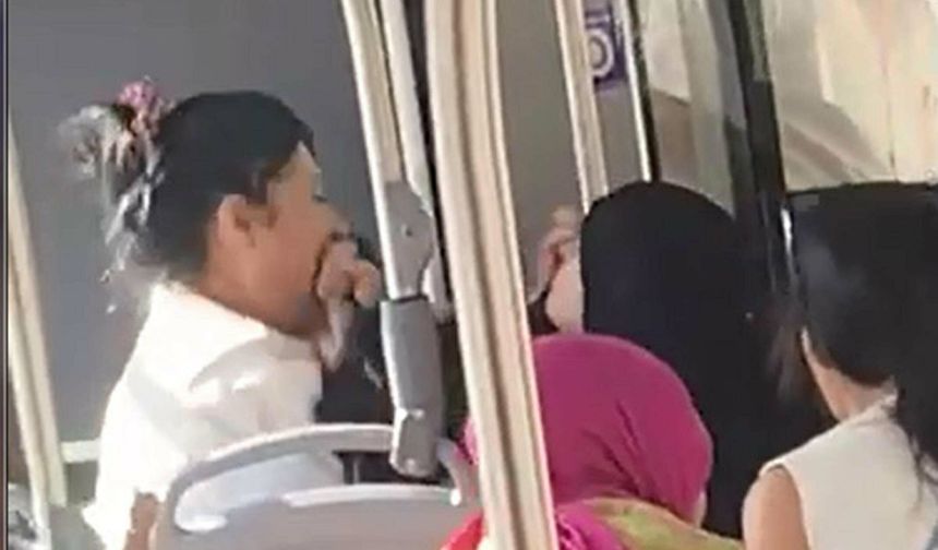 Otobüsteki kavgada gözaltına alınan kadın, adli kontrolle serbest
