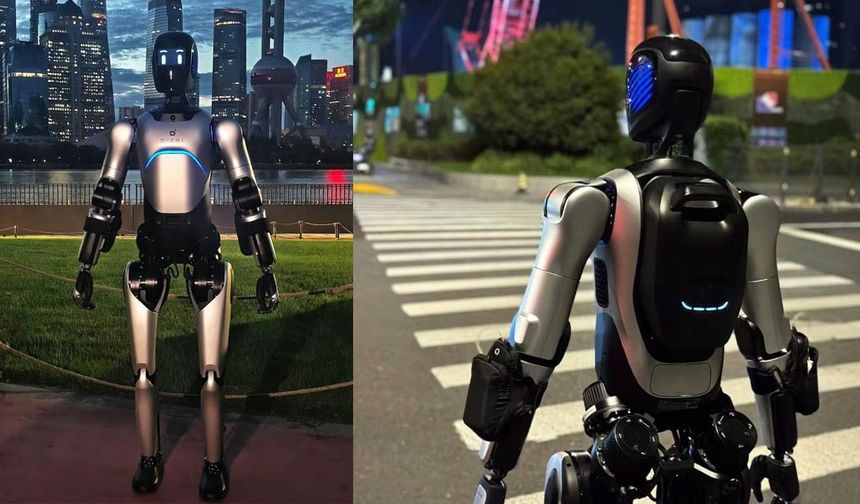 Çin'de üretilen insansı robot yürüyüş rekoru kırdı