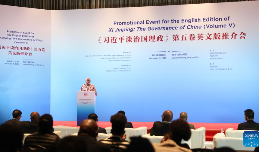 “Xi Jinping: Çin’in Yönetimi” kitabı Güney Afrika’da tanıtıldı