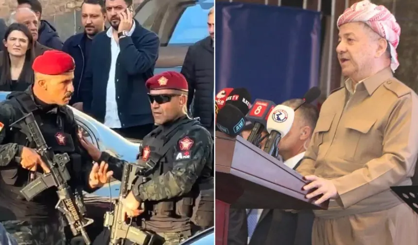 Barzani'nin uzun namlulu korumalarla ziyaretine soruşturma