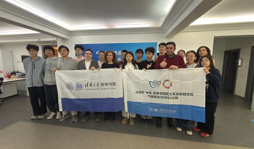 Tsinghua Üniversitesi öğrencilerinden CGTN Türk’e ziyaret