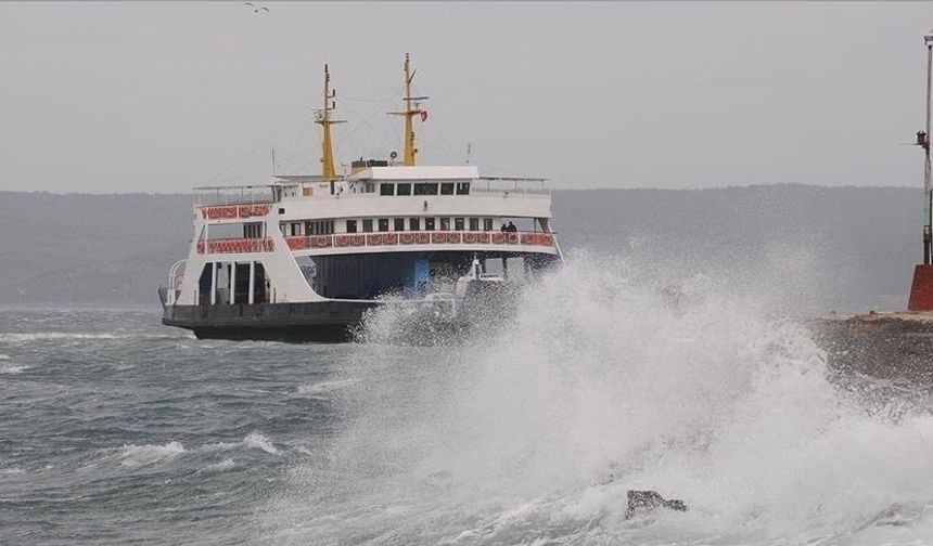 Güney Marmara’da fırtına engeli: Feribot seferleri iptal edildi
