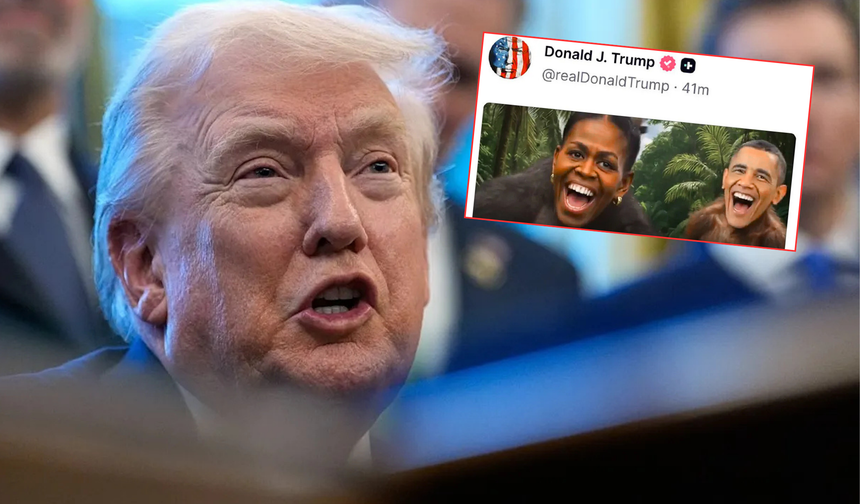 Trump’ın paylaştığı videodaki ırkçı Obama görseli tepki çekti