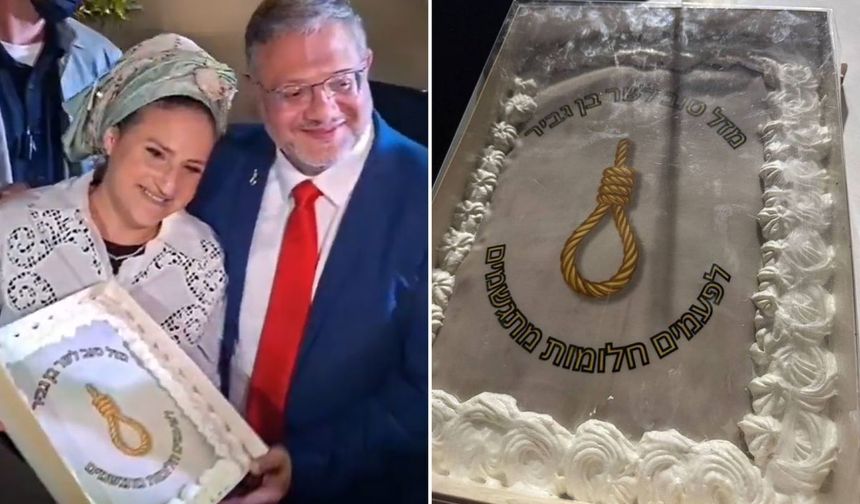 Ben Gvir’den bir skandal daha: 'İdam ipli' pastayla kutlama